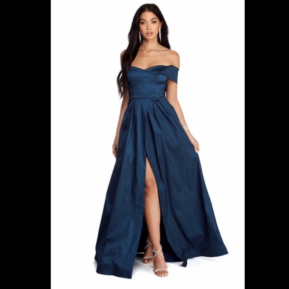 navy blue prom dress windsor